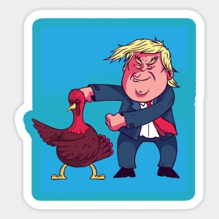 Trump Turkey Floss Graphic Tee Sticker